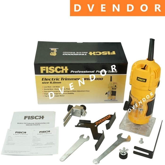 TERBARU Fujiyama Wood Trimmer TM9700 - Profil Kayu 6mm With Vacum Pembersih