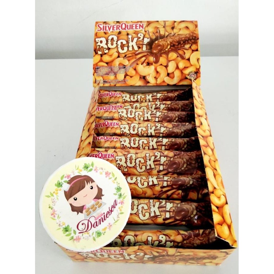 

sekotak 24 pcs coklat Silverqueen rockr dark atau milk GVS