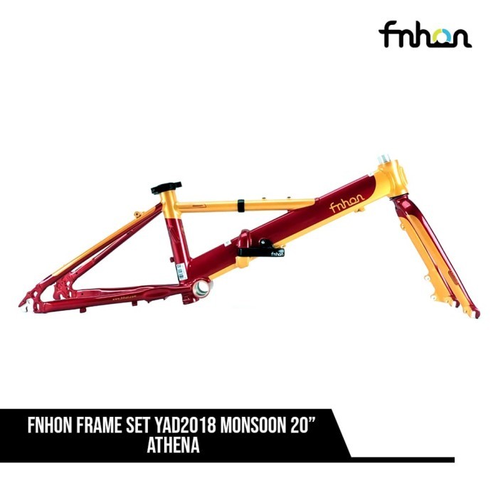 TERBARU Frame Set Fnhon Monsoon Discbrake Grey Yellow