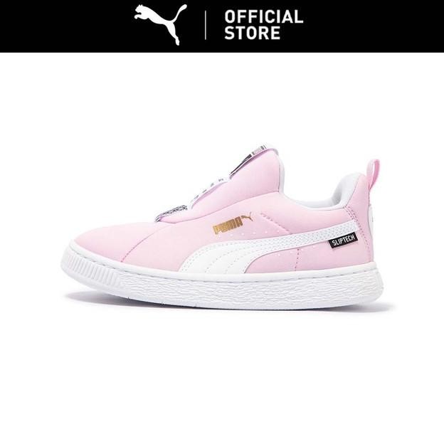 Puma Sepatu Kets Anak-Anak Sliptech Og Joyflex Suede Pearl Pink-White