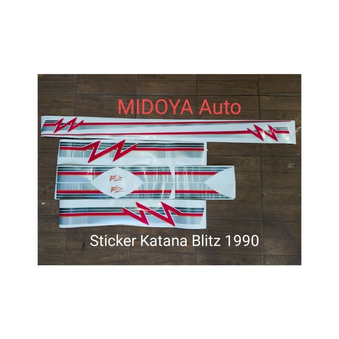 Promo Sticker Stiker Body Katana Blitz 1990 1Set