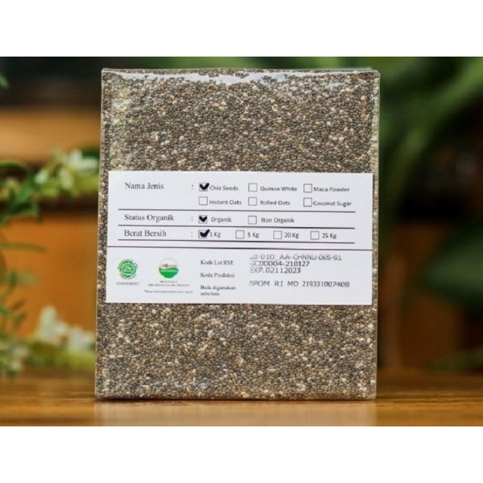 

ORGANIC BLACK CHIA SEED MEXICO 1 KG