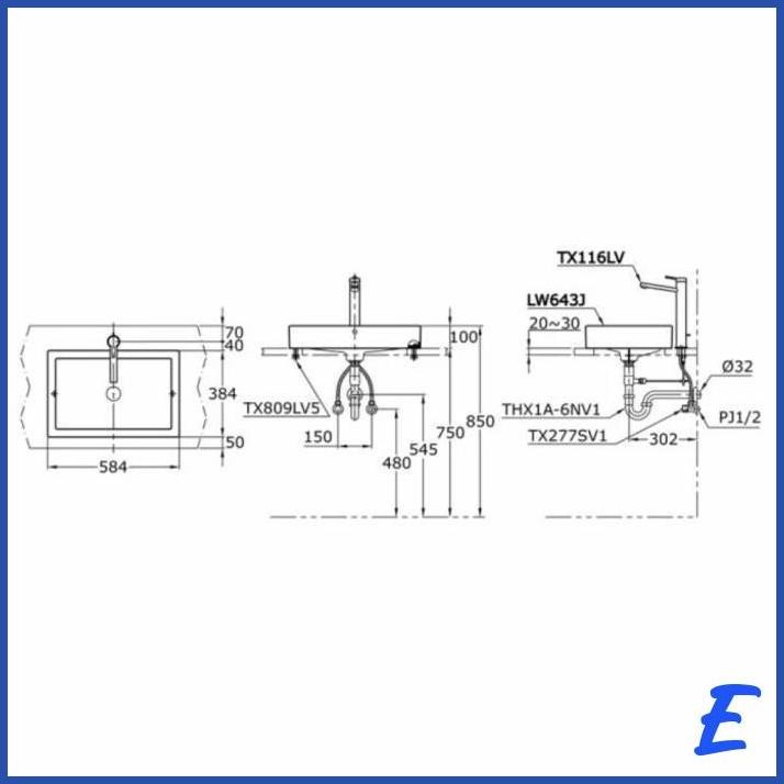 | TJC | WASTAFEL TOTO LW643J (BODY ONLY)