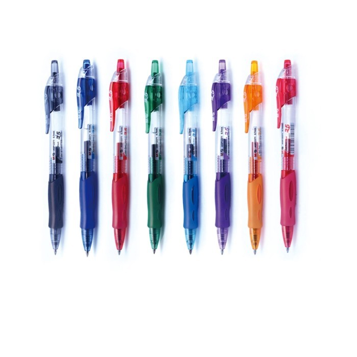 

Pulpen Gel / Bolpoin Gel M&G R5 Tip 0.7 Mm 8 Colors