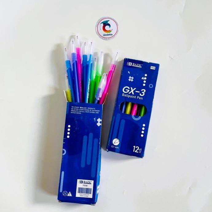 

monggo] Pulpen BAZIC GX-3 0.7 mm Hitam