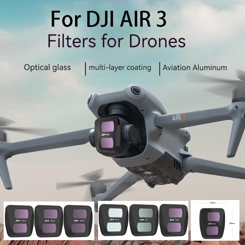 Untuk DJI AIR 3 Filter Set Accessories Camera ND Dimmer CPL Polarizer Untuk DJI 3 Drone Filter Untuk