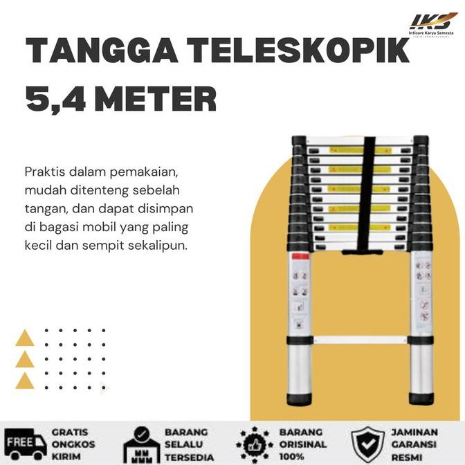 ;&;&;&;&] Tangga Teleskopik 5,4 Meter