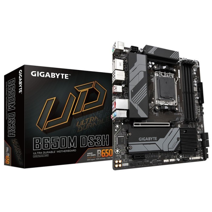 BISA GOSEND MOTHERBOARD GIGABYTE B650M DS3H (AM5, AMD B650, DDR5, USB3.2 TYPE-C) KUALITAS TERBAIK