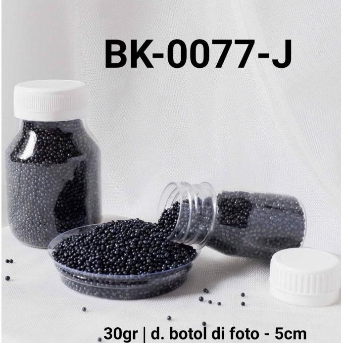 

{{{{}}] BK-0077-J Sprinkles sprinkle sprinkel 30 gram mutiara hitam black