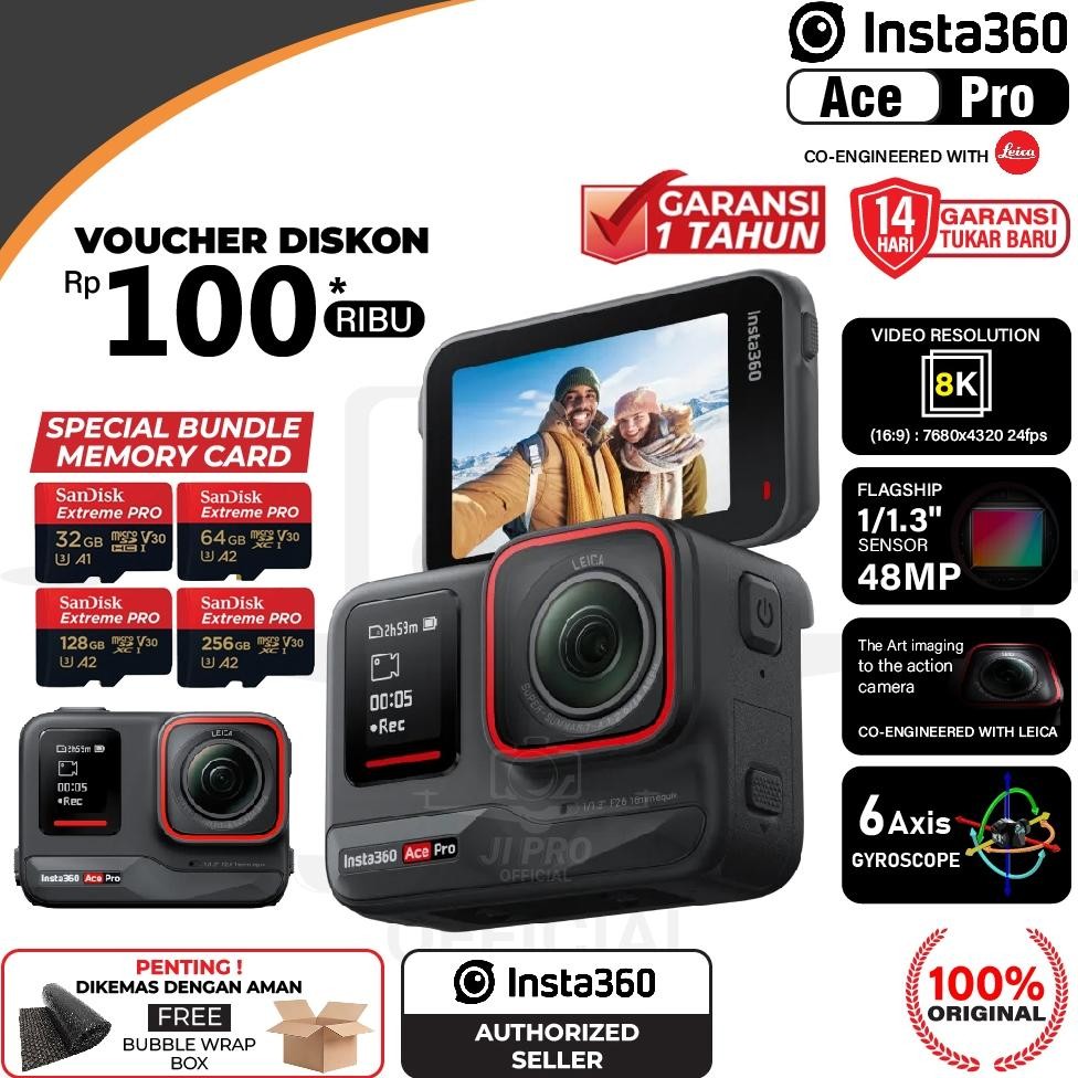 bib insta360 pro action camera insta 360 garansi action cam 360