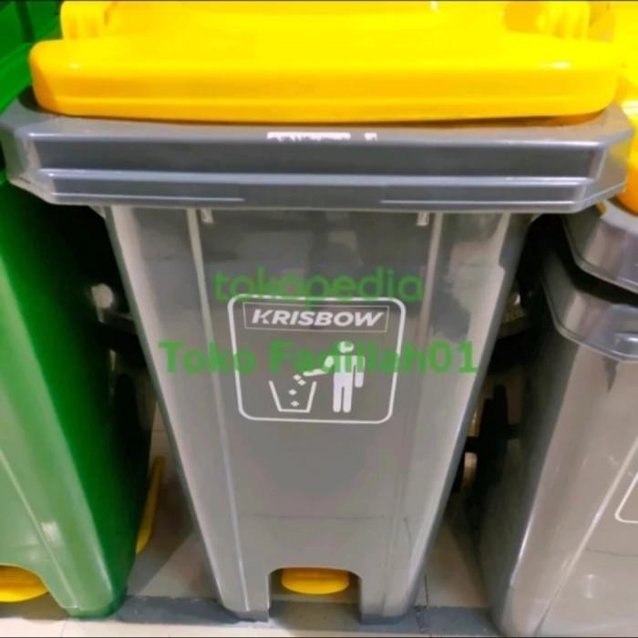 Krisbow Tempat Sampah 120 Liter Dengan Pedal Tong Sampah Krisbow 120 L Terlaris 100 % Original