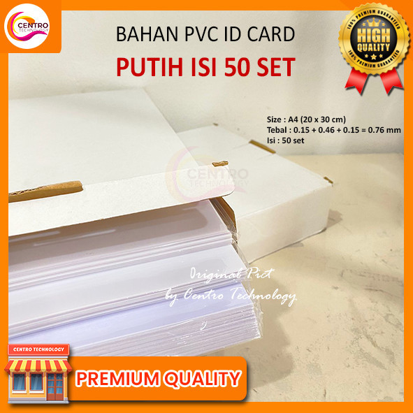 

Bahan Pvc Id Card a4 / Kartu Id card