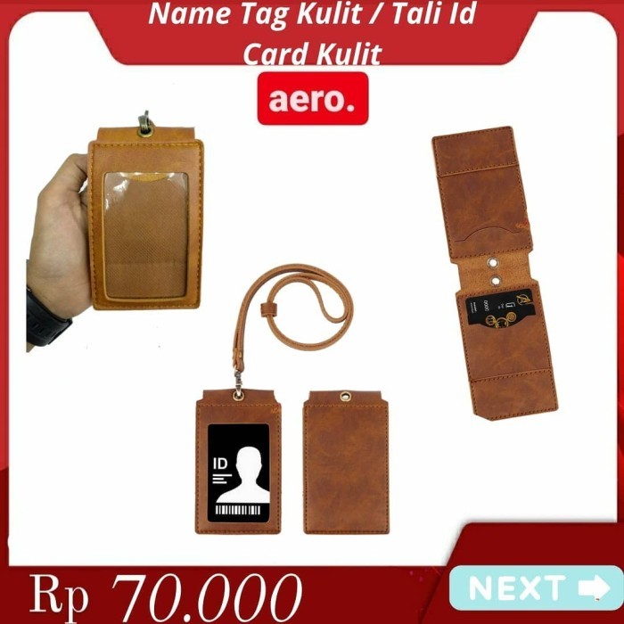 

Tali ID Card Gantungan Name Tag Id Card Lanyard Bahan Kulit