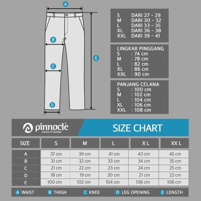 Celana Panjang Long Pants Quickdry Stretch Pinnacle Seri Barid Pro Premium