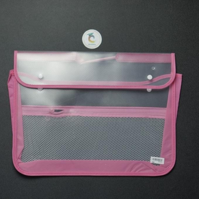 

] School Bag Map Jinjing Kancing Transparan