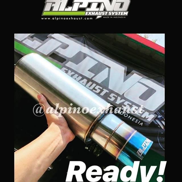 Knalpot Alpino F03 Burntip Suara Kering