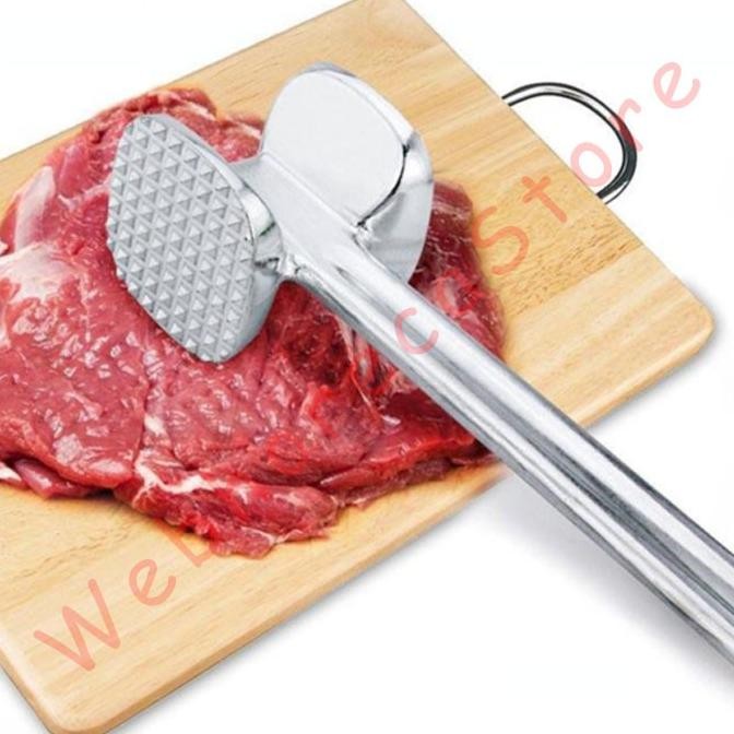 

Promo Meat Steak Hammer 370gr/ Palu Daging Alumunium COD