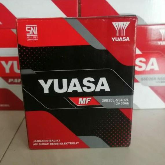 Aki Mobil Honda Jazz, Mobilio, Brio, Brv Ns40Zl 36B20L Yuasa Aki Kering