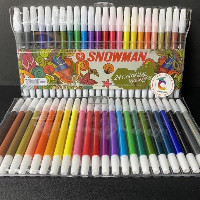 

>>>>>] Spidol Snowman set 24 warna