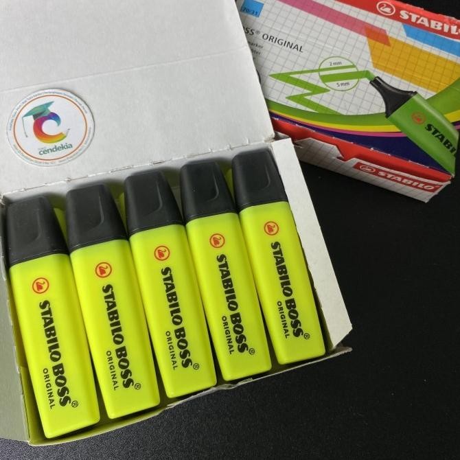 

>*>*>*>*] Highlighter / Textliner / Stabilo Boss Yellow Kuning