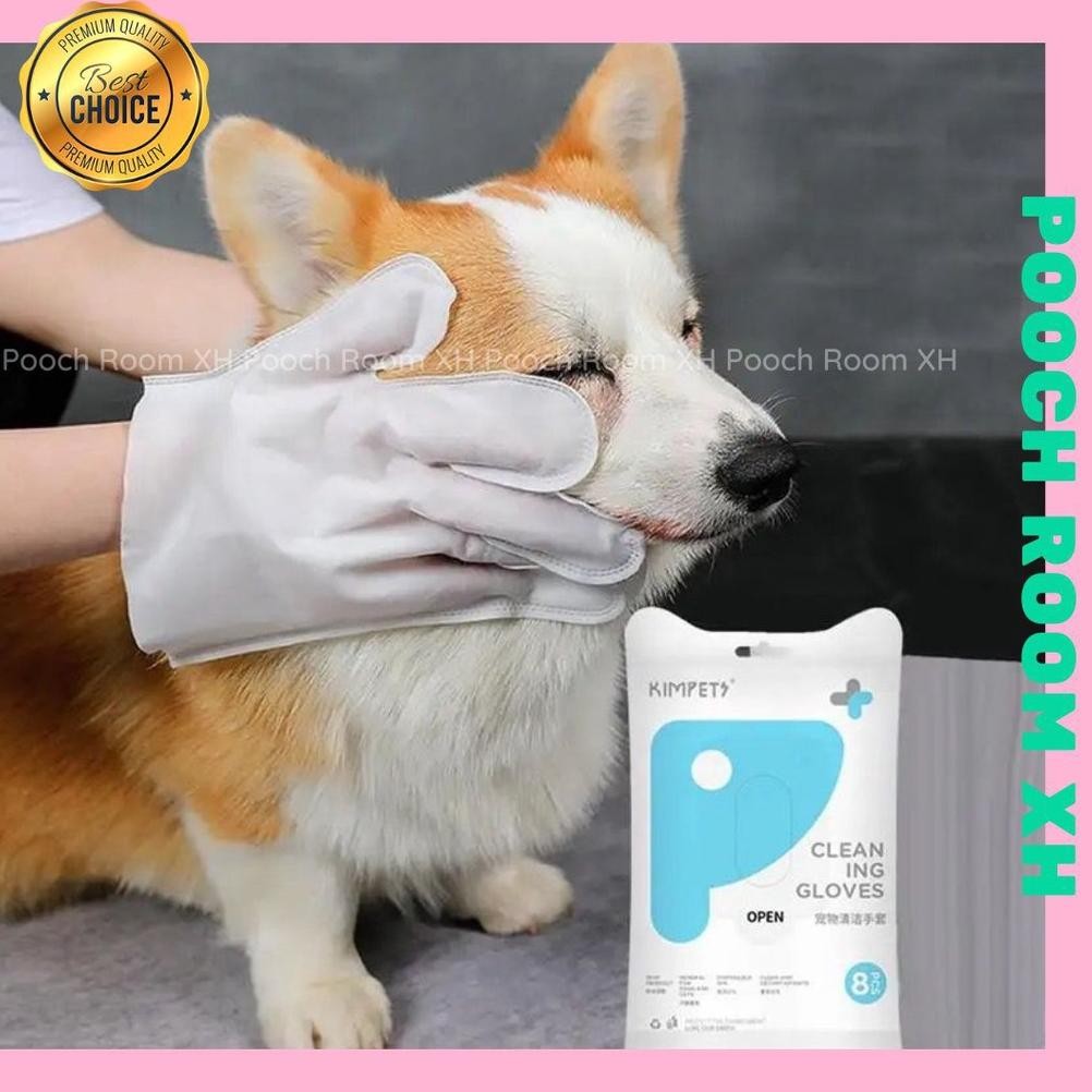 Pet Cleaning Gloves for Body Wipes/ Pet Gloves / Glove Grooming Hewan