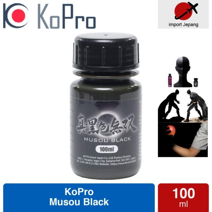 

HOT SALE! KoPro Musou Black Tinta Hitam Terhitam Water Acrylic Black 3 Vanta cat
