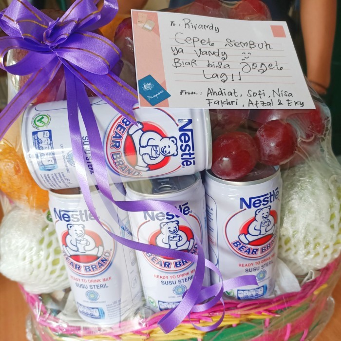 

Parsel Buah Dengan Supplement Dan Kue Ukuran M Terlaris