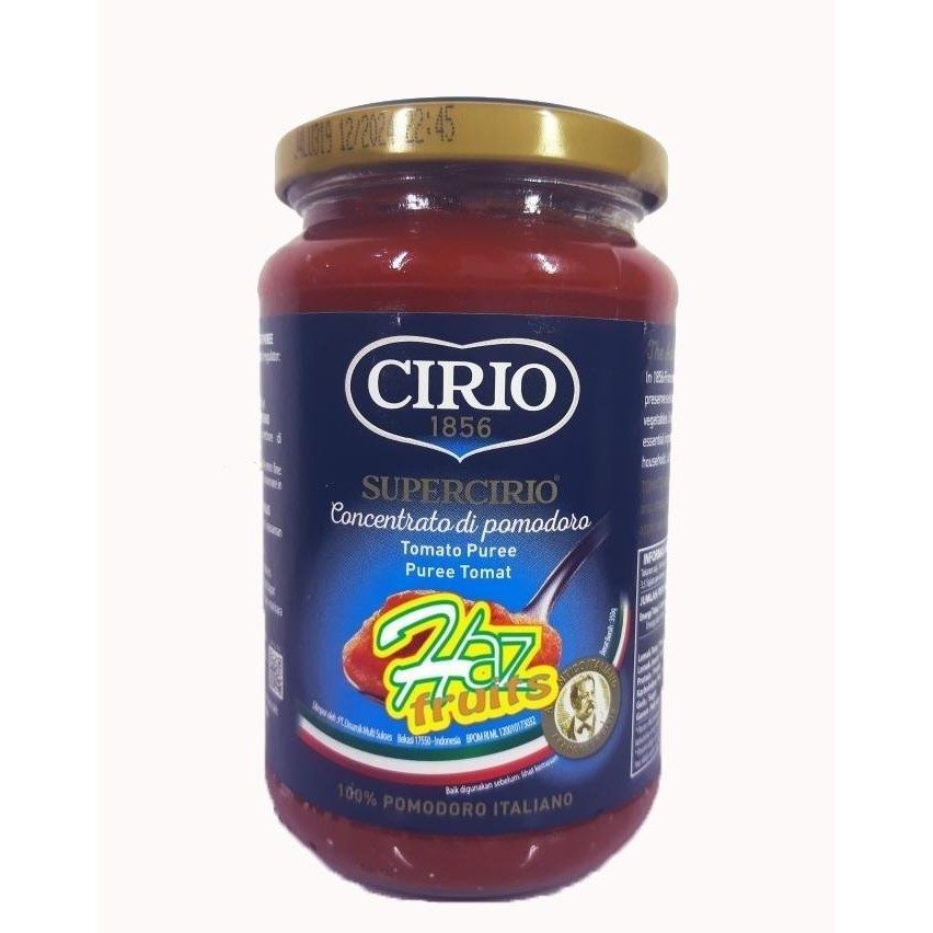 

Cirio Tomato Puree / Tomat Pure Mash Saus Halus - 350 Gram