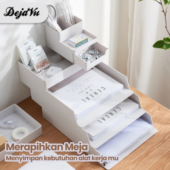 

Dejavu Rak Meja Organizer Tempat Dokumen Alat Kantor Stationery Hsb120 Terlaris