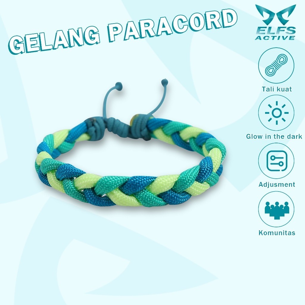 Elfs Active Gelang Komunitas Sobat Active Glowing Paracord Bracelet