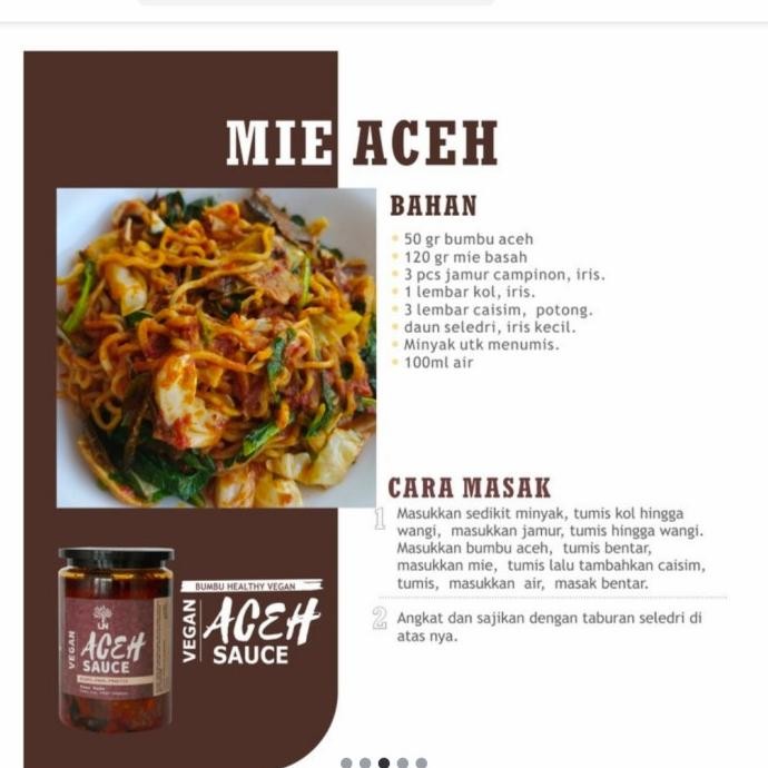 

Premium Vegan Mie Aceh Sauce / Bumbu Aceh Instant Sehat netto 250 gr BS66