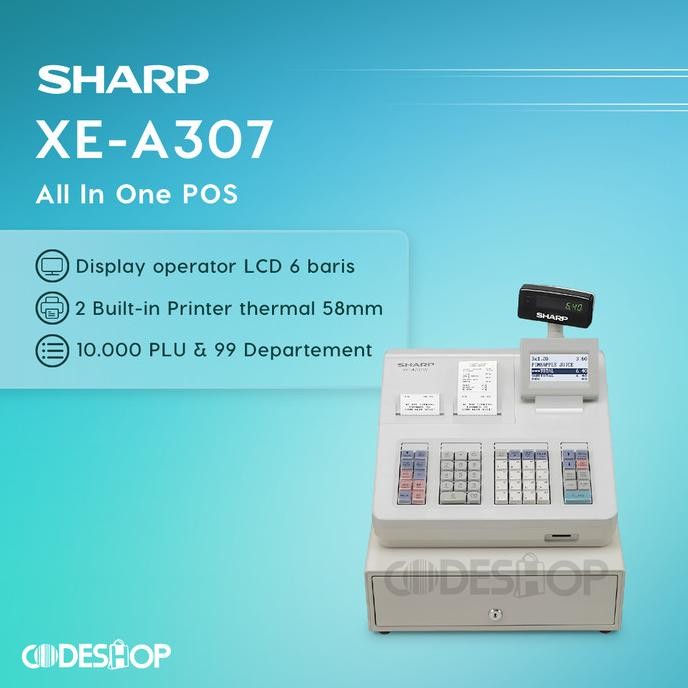 Cash Register Sharp xe a307 / Mesin Kasir Sharp XEA307