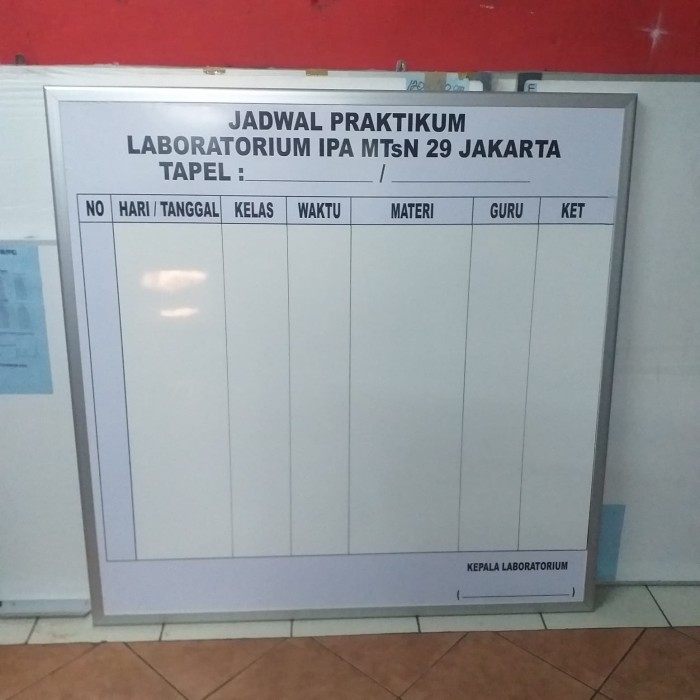 

Papan Jadwal 120120 Cm