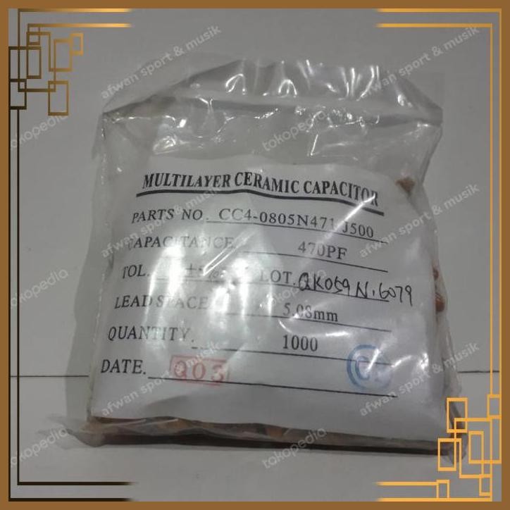 [ASM] CAPACITOR /KAPASITOR KERAMIK 470PF MLCC