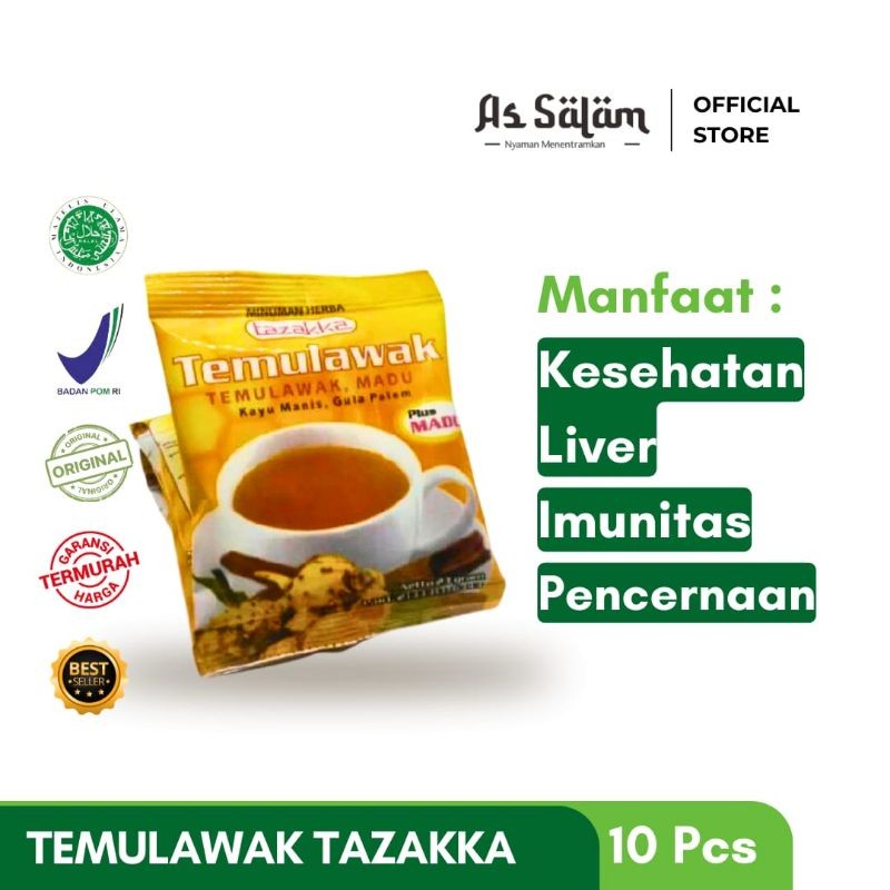 

Temulawak Instan Tazakka Minuman Meningkatkan Imunitas, Menghangatkan Tubuh - 10 Pcs