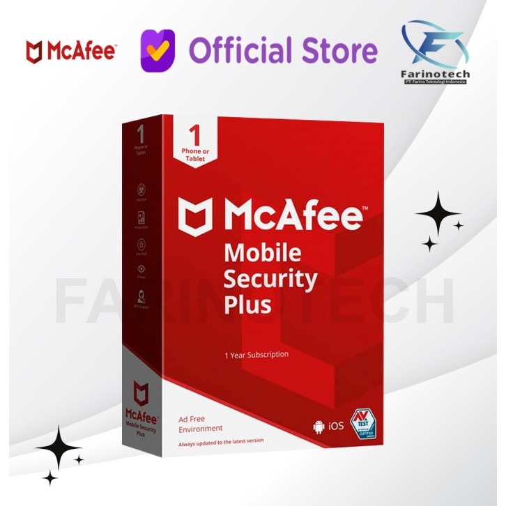McAfee Mobile Security 1 Device 1 Tahun Original License Key