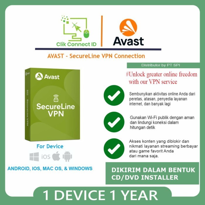 Avast SecureLine VPN Antivirus VPN Asli