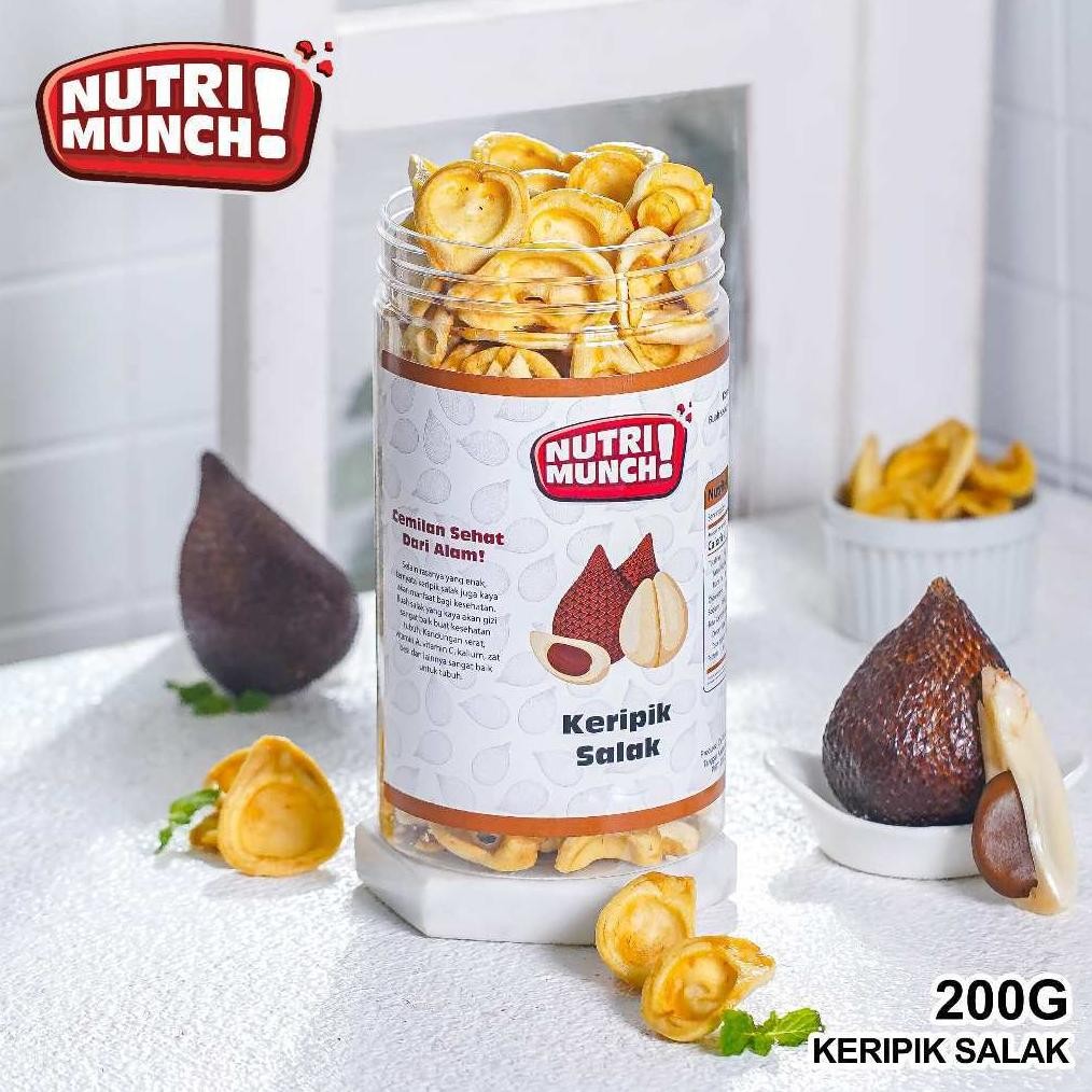 

NUTRIMUNCH KERIPIK BUAH SALAK 200 GRAM BUAH SALAK KERIPIK SNACK FRUIT