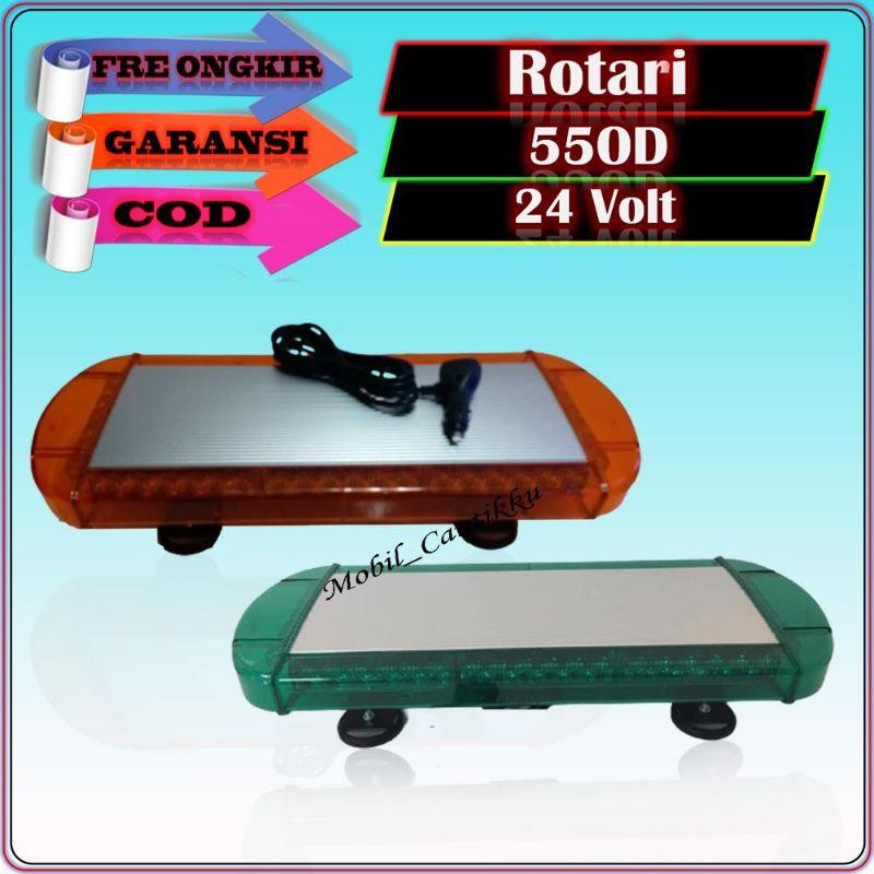 Lampu Variasi Led Rotari Rotary Mobil Truk Truck Canter 550D 55 Cm 24 Volt