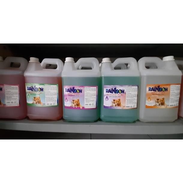 RAINBOW NATURAL SHAMPO Anjing dan Kucing 5 liter/shampo anjing/shampo kucing/shampo jeren