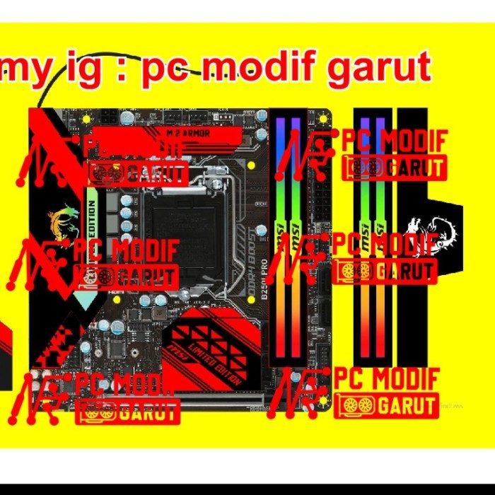 PAKET AKSESORIS PC RGB CUSTOM LOGO