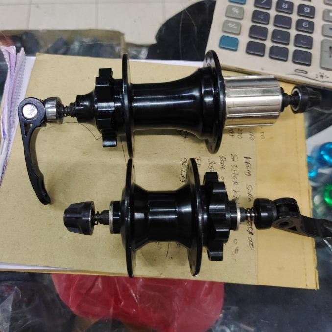 Hub free hub 24hole old 74 - 130 folding disk hitam Alloy Bering 6