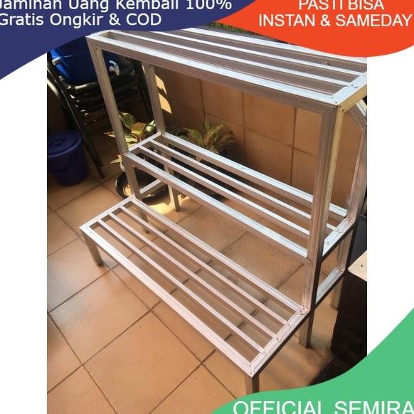 TON>> RAK SEPATU/RAK POT TANAMAN/RAK BAJA RINGAN/RAK TANAMAN 3 SUSUN/RAK SERBAGUNA/RAK BUNGA BESI/ST