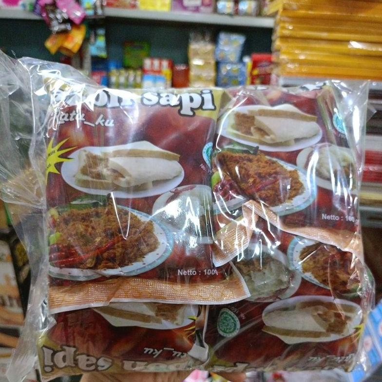 

1 Pak Abon Sapi Cap RatuKu Isi 10 Pcs 100 Gr