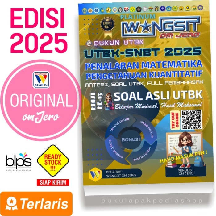 

[UTBK 2025] Buku Wangsit Om Jero UTBK SNBT 2025 - PENALARAN MATEMATIKA & PENGETAHUAN KUANTITATIF