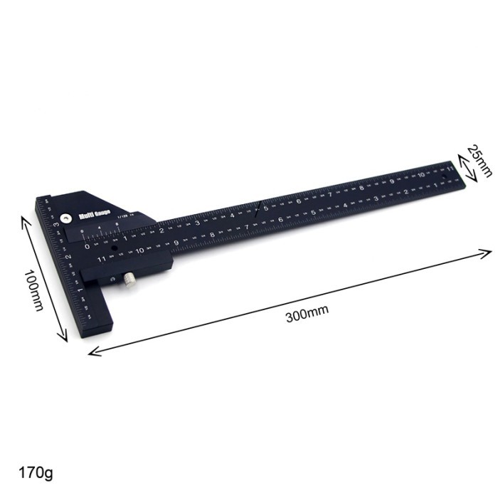 

TERLARIS! Multi Gauge Woodworking Multifunctional Ruler,Angle Ruler Woodworking