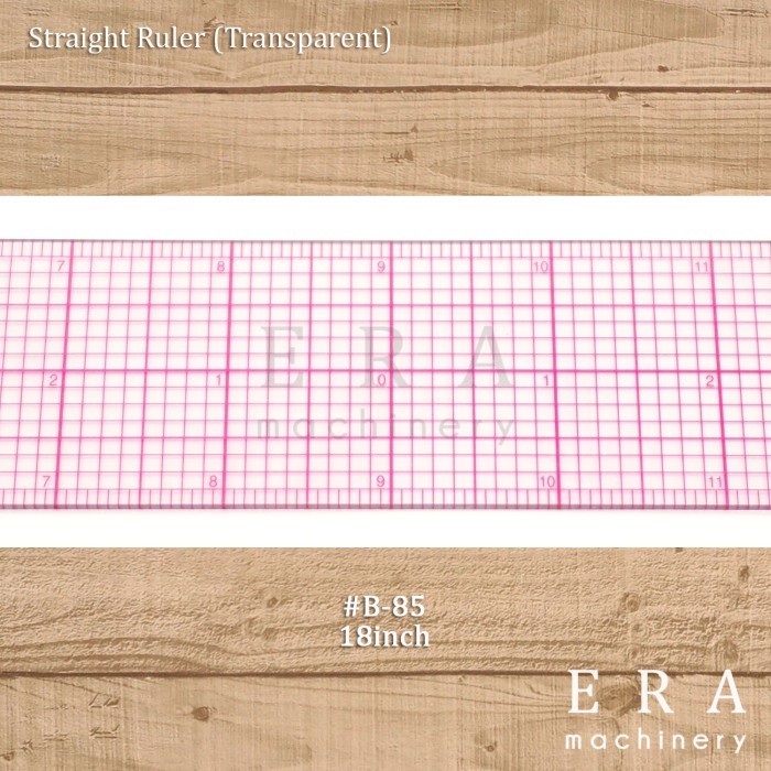 

TERBARU! Penggaris Inci 18" / Straight Ruler (Transparent) B-85