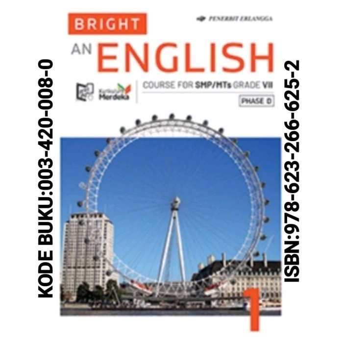 

Buku Bright An English kelas 7 SMP / MTs Kurikulum Merdeka Erlangga