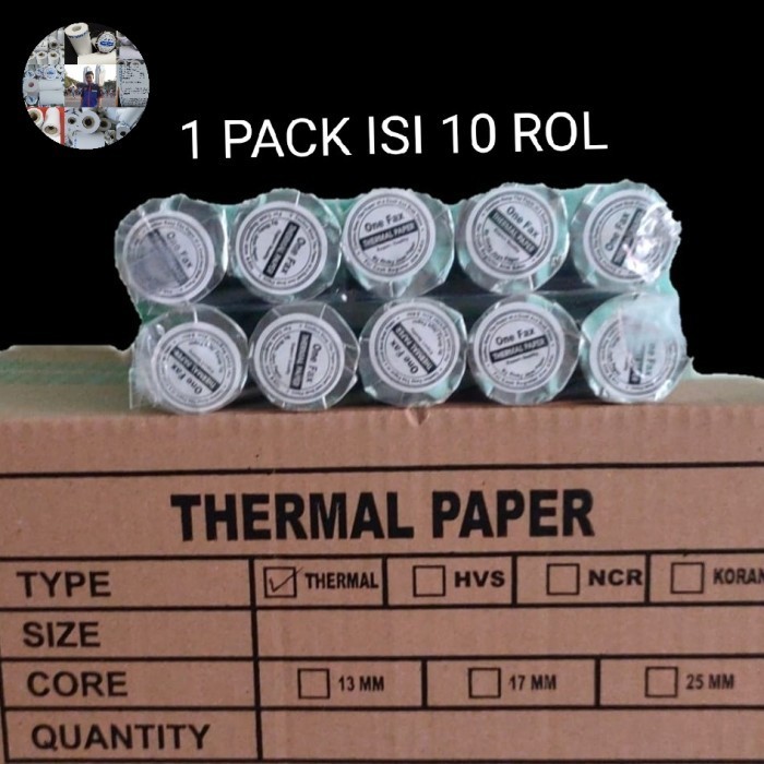 

100 roll kertas kasir thermal 57x30mm