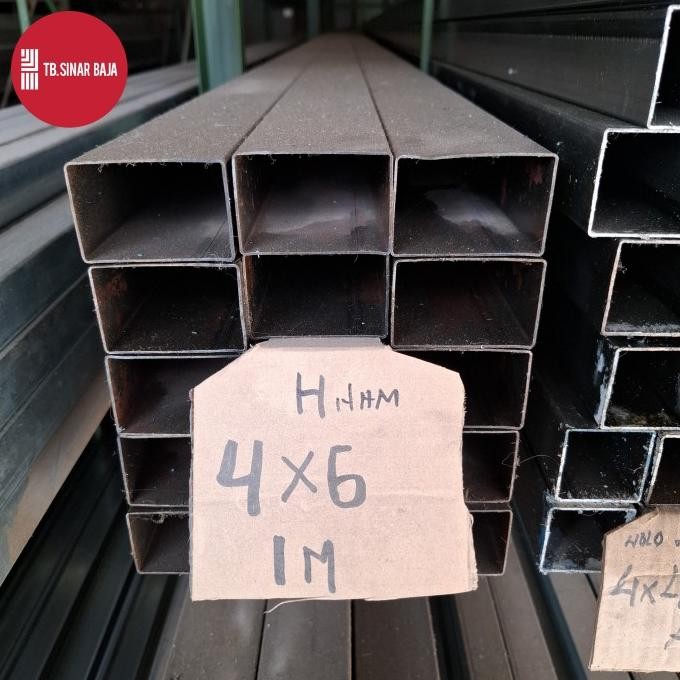 Hollow Besi Hitam 4 x 6 x 6 Meter 1mm / Holo Besi 4x6 / Holo Hitam 4x6 GOL